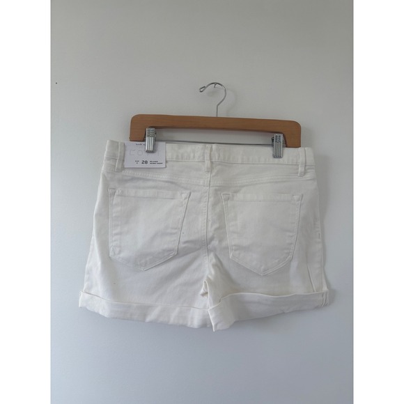 New Loft White Relaxed Skinny Shorts – Size 6/28 - Picture 3 of 4